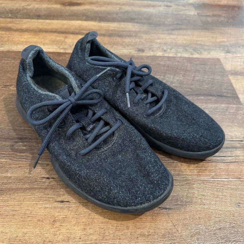 Allbirds Men's Merino Wool Runners Charcoal Gray Black Sneakers Size M10 READ